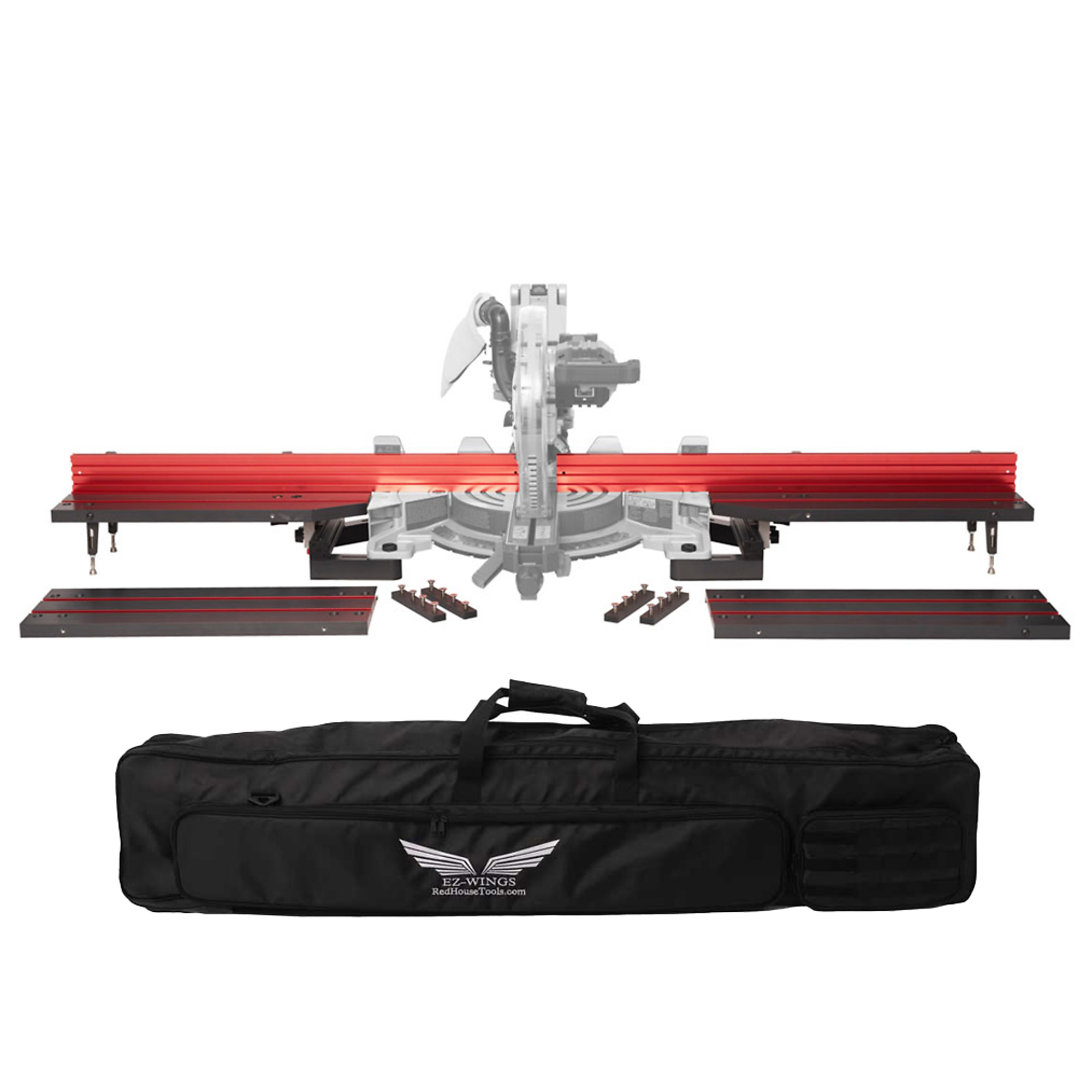 Red House Tools, PRO Kit 8ft. Miter Saw Station Fixed/Mobile, Model# EZP-36